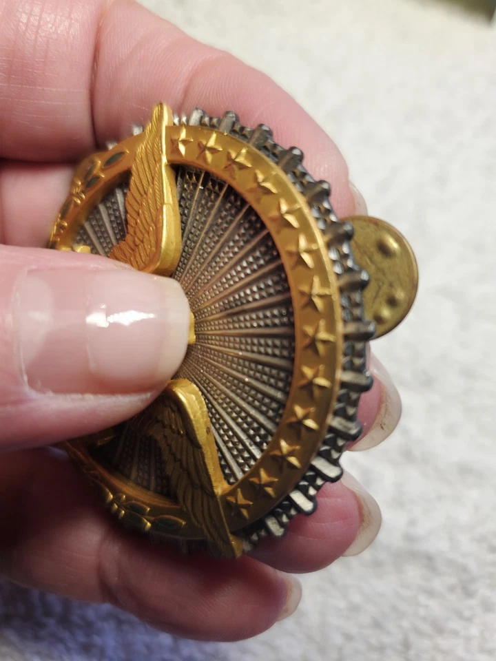 !Insignia de identificación original del Departamento Militar del Ejército Sterling Meyer Foto 4 de 4