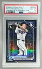 6143 Nathan Flewelling 2024 Bowman Chrome #BDC-88 Black Refractor 1st /10 PSA 10