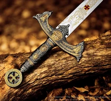 Medieval Templar Royal Sword Holy Knight Swords Collection Premium Anduril Gift
