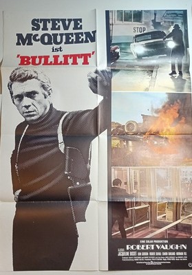Filmplakat BULLITT A1 WA 1974 Kinoposter Steve McQueen Vaughn Bissett SELTEN