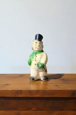 Kentucky Tavern Snowman Bank |  1970s Chalkware | Ceramic Coin Bank