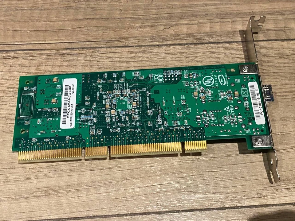QLogic QLA2340 Dual Port 2Gb Fibre Channel PCI-X HBA w/ 2 Finisar SFP - Image 2 of 3