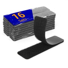 BESTAPE 16 Sets 1 x 4 inch Adhesive Hook and Loop Fastener Strips, Heavy Duty...