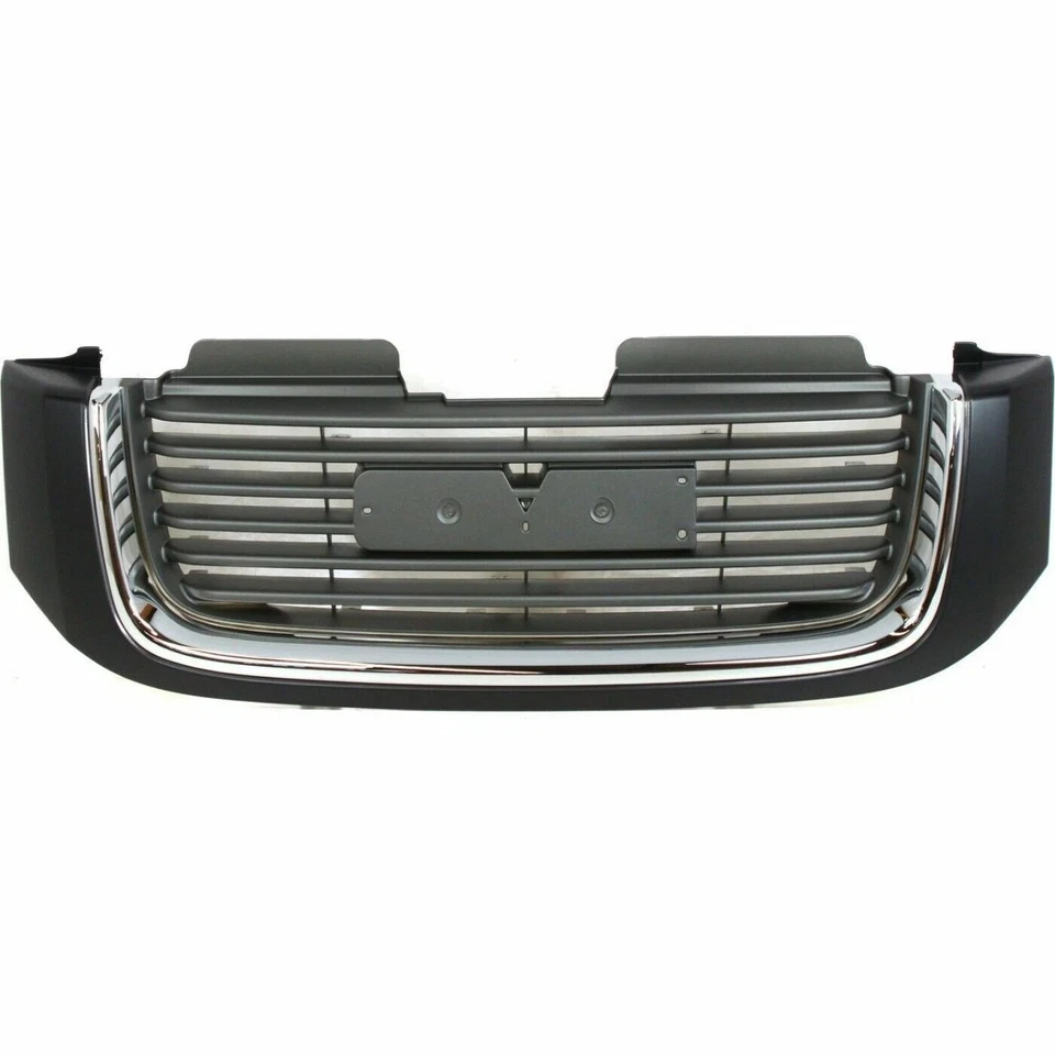 Fits 2002-2009 GMC Envoy 2002-2006 Envoy XL Front Grille Black With Chrome Trim Foto 4 de 4