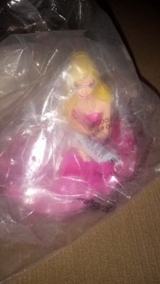 Decopac Fashion Pink Caucasian Barbie W/Poodle Cake Topper Decoset