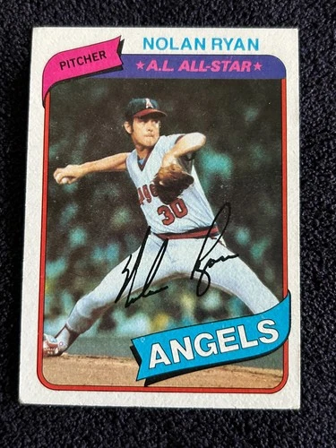 1980 Nolan Ryan Topps Baseball Card #580 California Angels