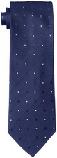 Koshino Hiroko Men's Dot Tie Black Gray Grammer Satin 142cm Used