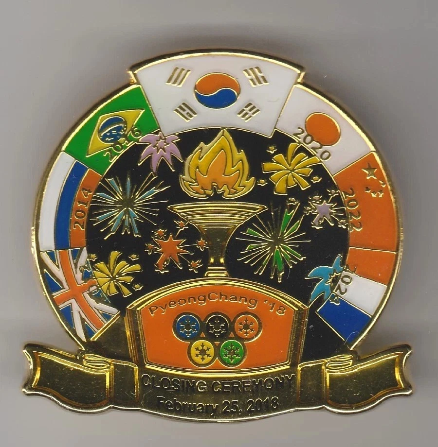 Orig. Pin Olympische Winterspiele PYEONGCHANG 2018 - SCHLUSSFEIER !! RARITÄT - Bild 1 von 1