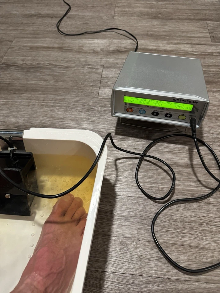 Kit completo de spa para pies de desintoxicación iónica de alta resistencia Ion Spa SB-900 - Excelente estado Foto 4 de 4