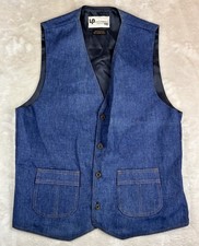 Vintage 1970  s Levis Panatela Men  s 42 Western Sportswear Denim Jean Vest