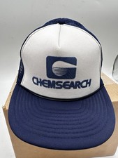 Chemsearch Vintage 1980s Mesh Back Snapback Trucker Hat Cap