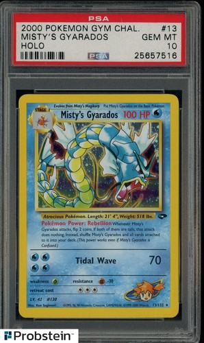 Misty's Gyarados (Unlimited) graded PSA 10 for sale on eBay