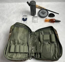 HS Strut Turkey Call Case / Pouch with Crow Call, Hooter Owl Call Camo