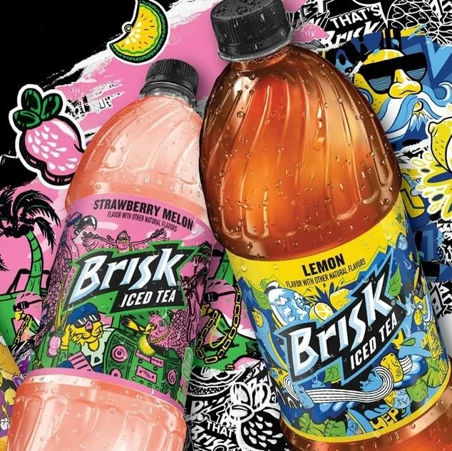 B4Y Brisk Pink Lemonade, 1 Liter, (Pack of 15)