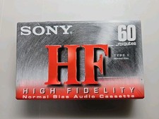 Sony HF 60 Normal Bias High Fidelity Audio Cassettes C-60HFC NEW