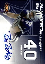 2008 Topps #DYNA-BB Bill Bates NFL Dynasties Tribute Autographs