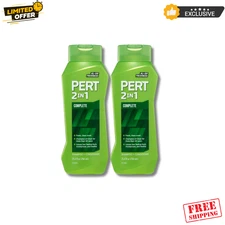 Pert Plus 2 in 1 Classic Clean Shampoo & Conditioner 25.4 Fl Oz (2 Pack)