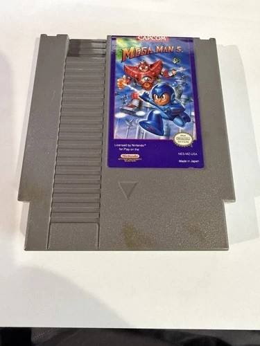 Mega Man 5 NES Authentic Game Tested Working Nintendo