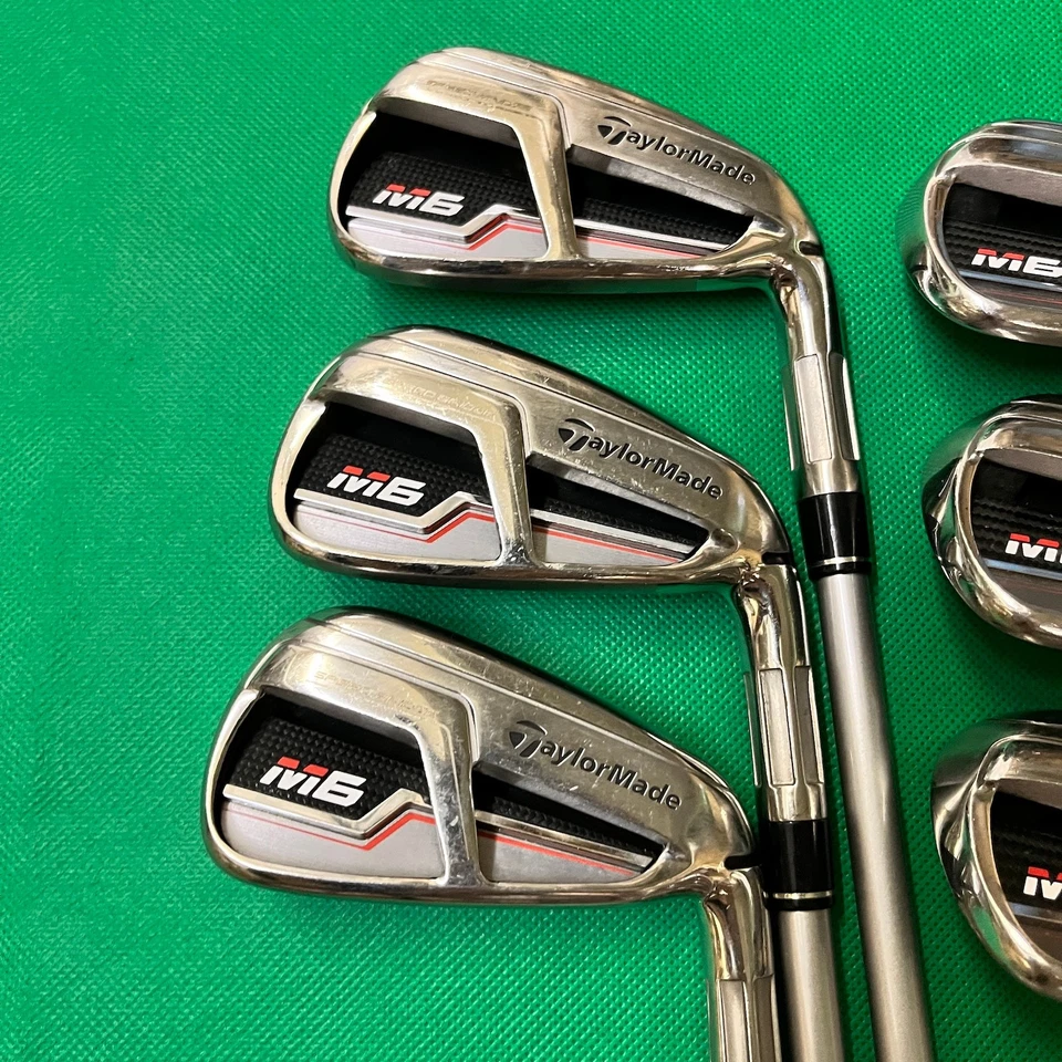 TaylorMade M6 Iron Set 6pcs 5-Pw Flex S Stiff Fubuki TM6 Golf Clubs - Image 3 of 4