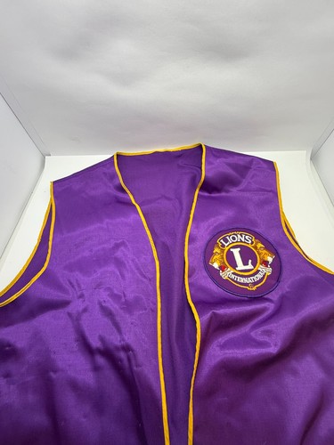 Lions International Vest Mens Large With Pins Vintage Darwin Minnesota - Picture 22 of 23