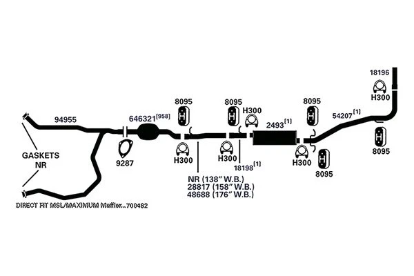 For Ford E-250 2009-2013 AP Exhaust 18196 Exhaust Tailpipe Foto 2 de 4