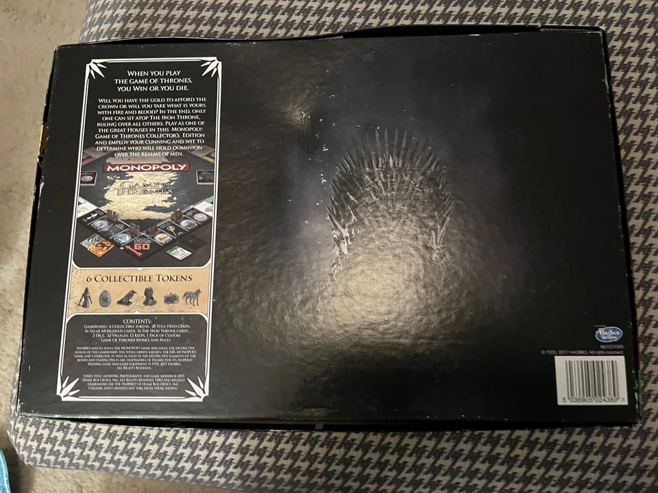 Hasbro Monopoly Game Of Thrones Board Game 2017 Complete - Image 2 of 4