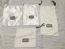 Gucci satin drawstring storage dust bags, lot of 4