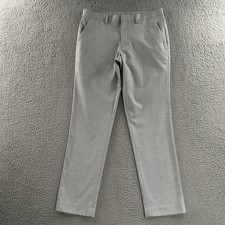 Express Mens Pants Gray Size 32x28 Extra Slim Dress Pant Polyester Blend