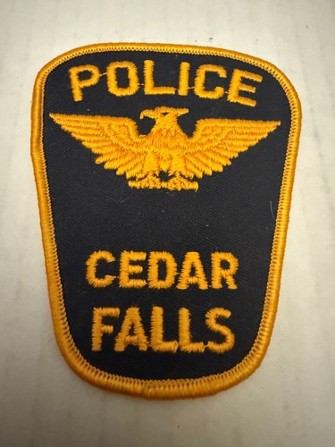 Vintage Cedar Falls Iowa Police Cloth Patch Obsolete