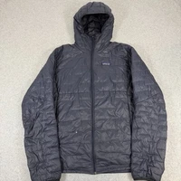 Patagonia Micro Puff Hoody Jacket Mens Medium Blue Gorpcore Hiking Well Loved