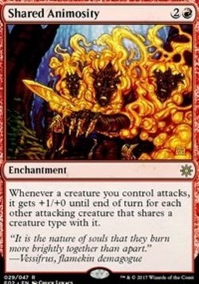 1x Shared Animosity NM-Mint, English Explorers of Ixalan MTG Magic