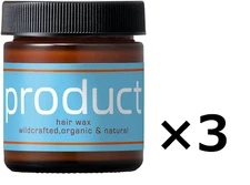 product [hair wax] Organic Moisturizing Hair Wax, Balm Wet Look Citrus 42g ×3