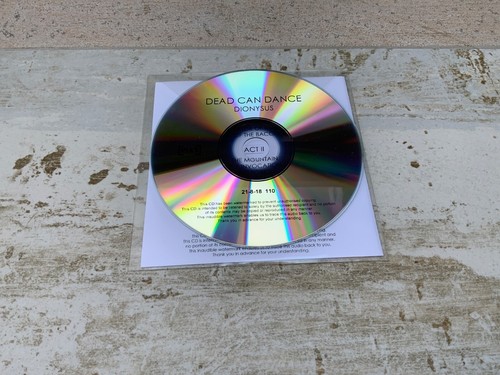 Dead Can Dance - Dionysus rare promo CD 2018 LIZA GERRARD BRENDAN PERRY - Imagen 3 de 3