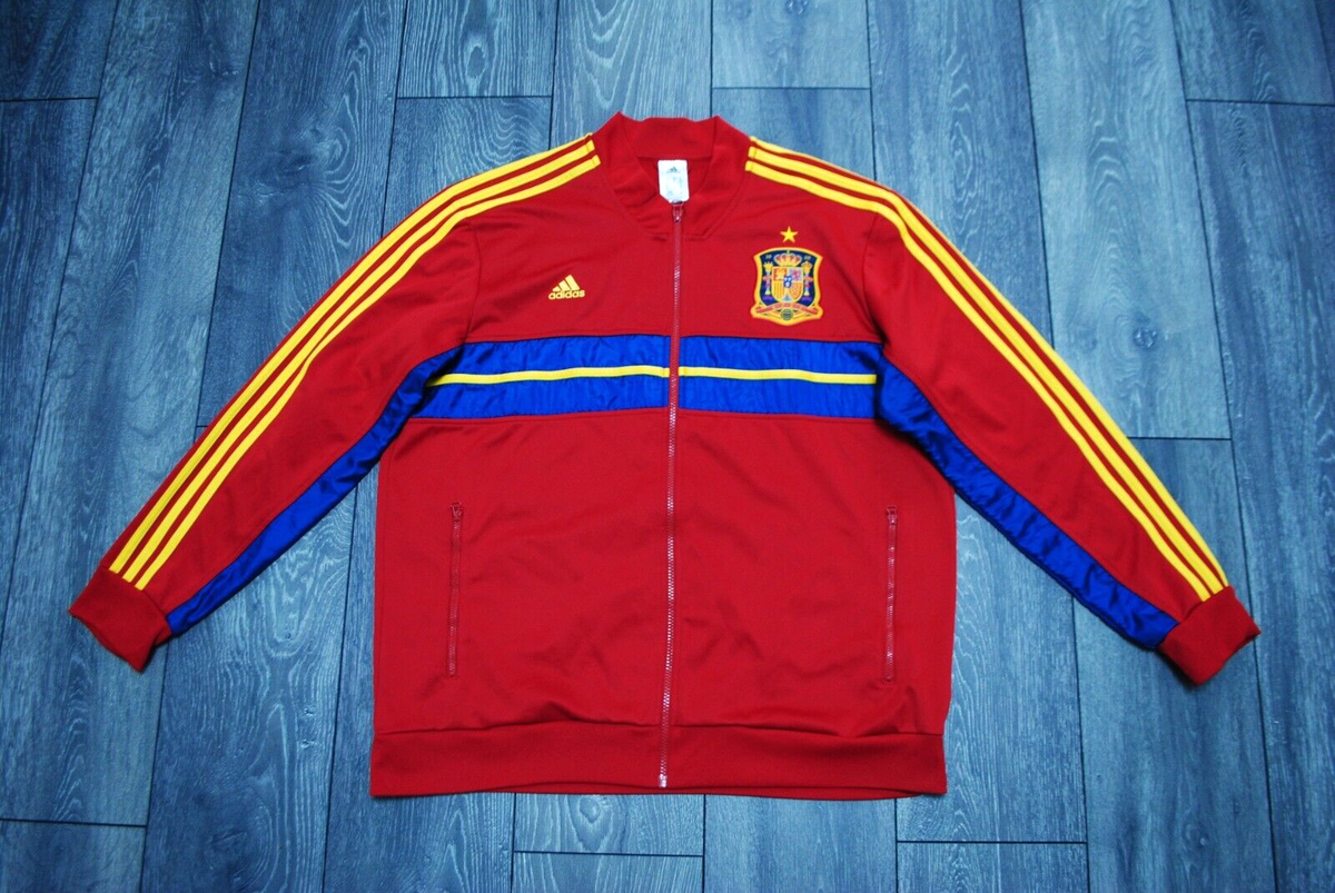 SPAIN 2012-2013 FOOTBALL SOCCER TRACK TOP JACKET ADIDAS SPAIN 2012-2013 FOOTBALL SOCCER TRACK TOP JACKET ADIDAS