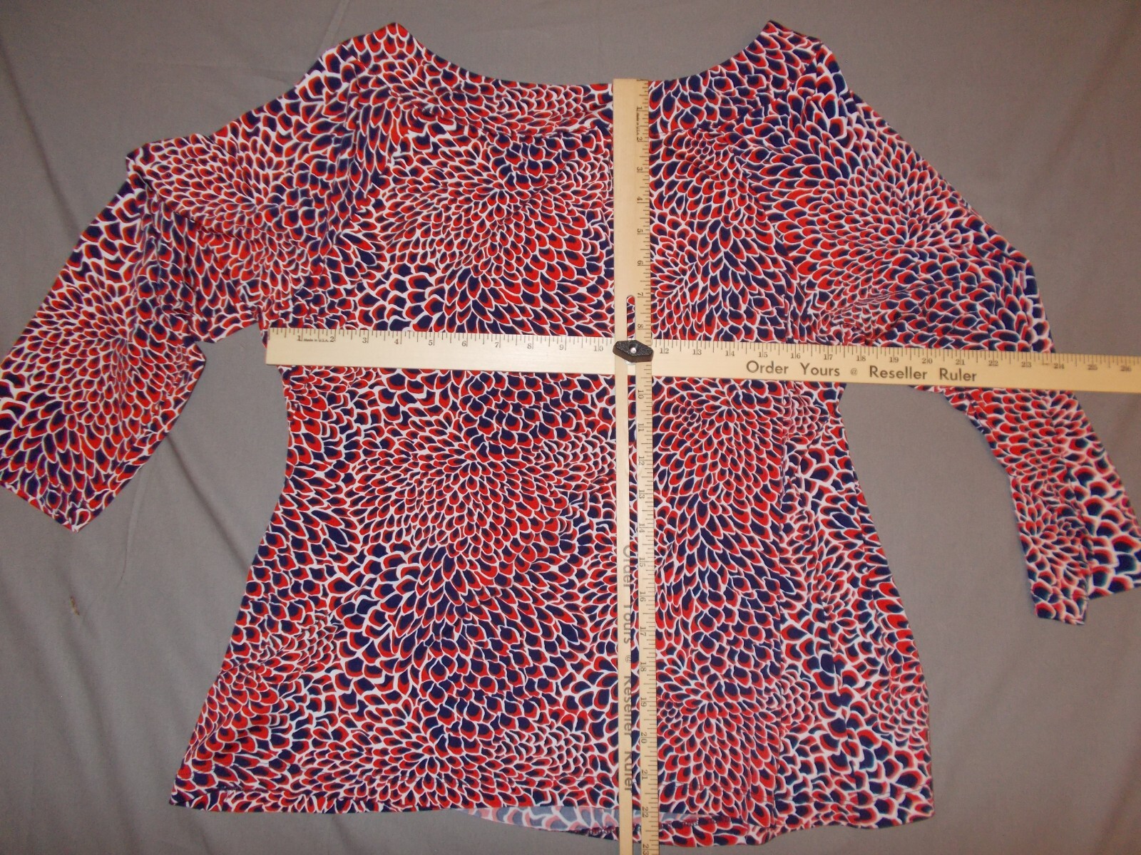 Ruby Rd Womens Blouse Large Pullover Colorful red… - image 7