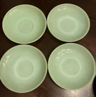 (4) VINTAGE EARLY FIRE KING JADEITE 5 1/2” Bread Butter Plates Saucers Ware