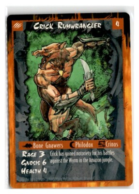 Rage CCG - Crick Rumwrangler  - White Wolf