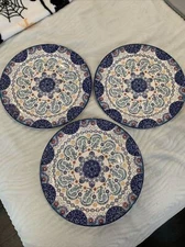 Bico High Quality Ceramic Dinnerware (Plates) Set Of 3 Decorative Fine China