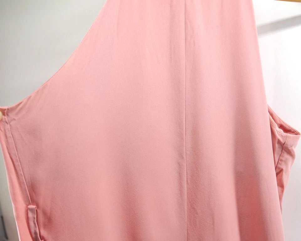 Mono Tibi Halter con Volantes 100% Seda Rosa Rubor Talla 4 Foto 3 de 4