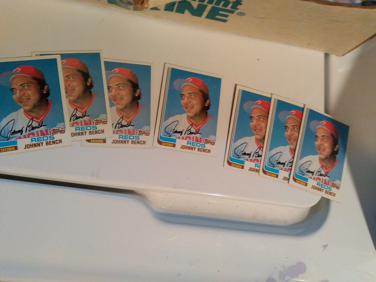 1982 Topps Johnny Bench 7 Card Lot nrmt | eBay