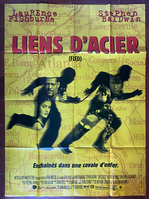 Plakat LIENS D'ACIER Kevin Hooks Laurence Fishburne Stephen Baldwin 120x160 cm