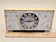 Molnija mechanical table clockClass 1 rare USSR Soviet 8 DAYS