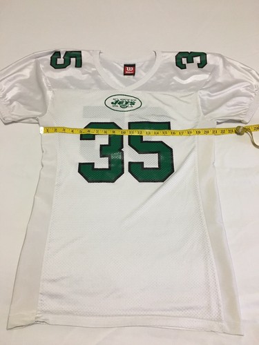 VTG 80s 90s Wilson New York Jets #35 Pro Cut NFL Football Jersey Large Authentic - Picture 8 of 12