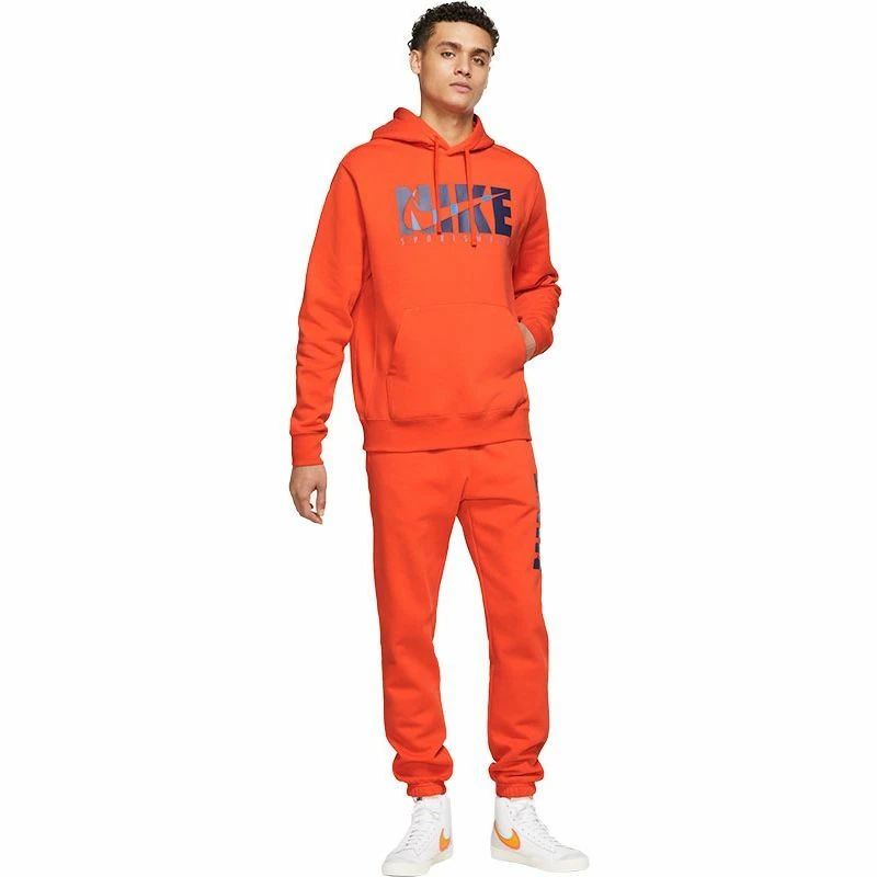 Orange tracksuit nike sales