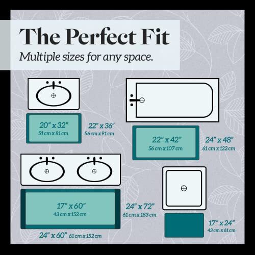 Genteele Bath Mats for Bathroom Non Slip - Beige 22" Assorted Sizes , Colors - Picture 29 of 180