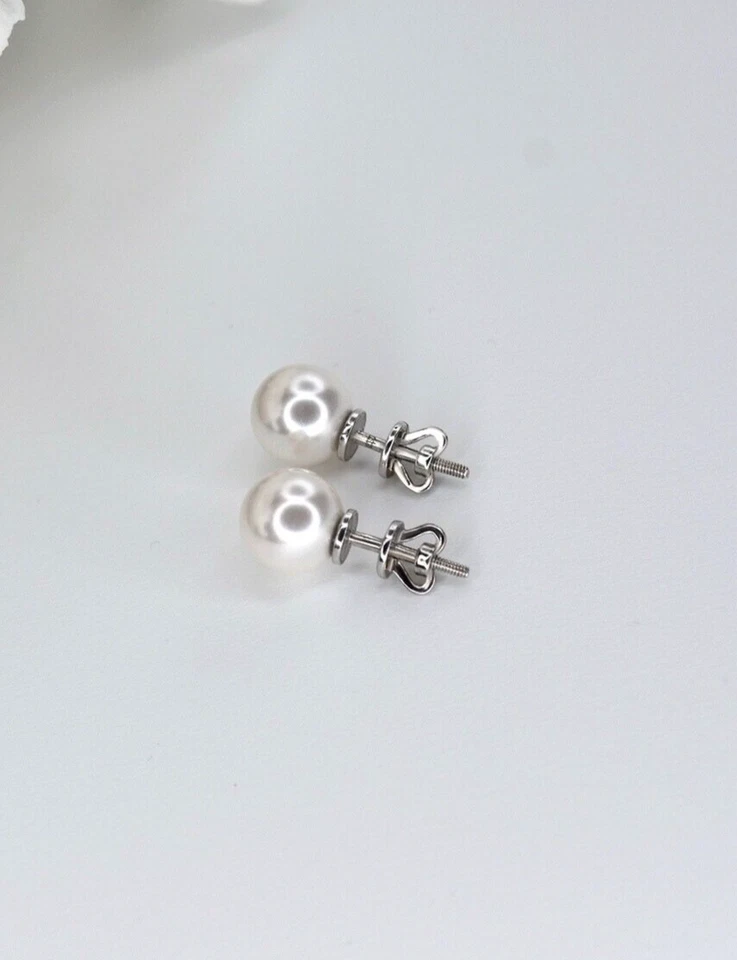 Pendientes con perlas Swarovski plata de ley 925 hechos en Ucrania para mujer Foto 3 de 4