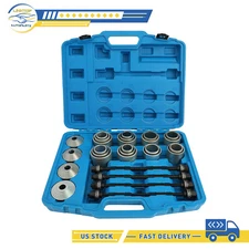 28PCS PRESS PULL SLEEVE KIT REMOVING BEARINGS BUSHES SEALS GARAGE TOOL US STOCK