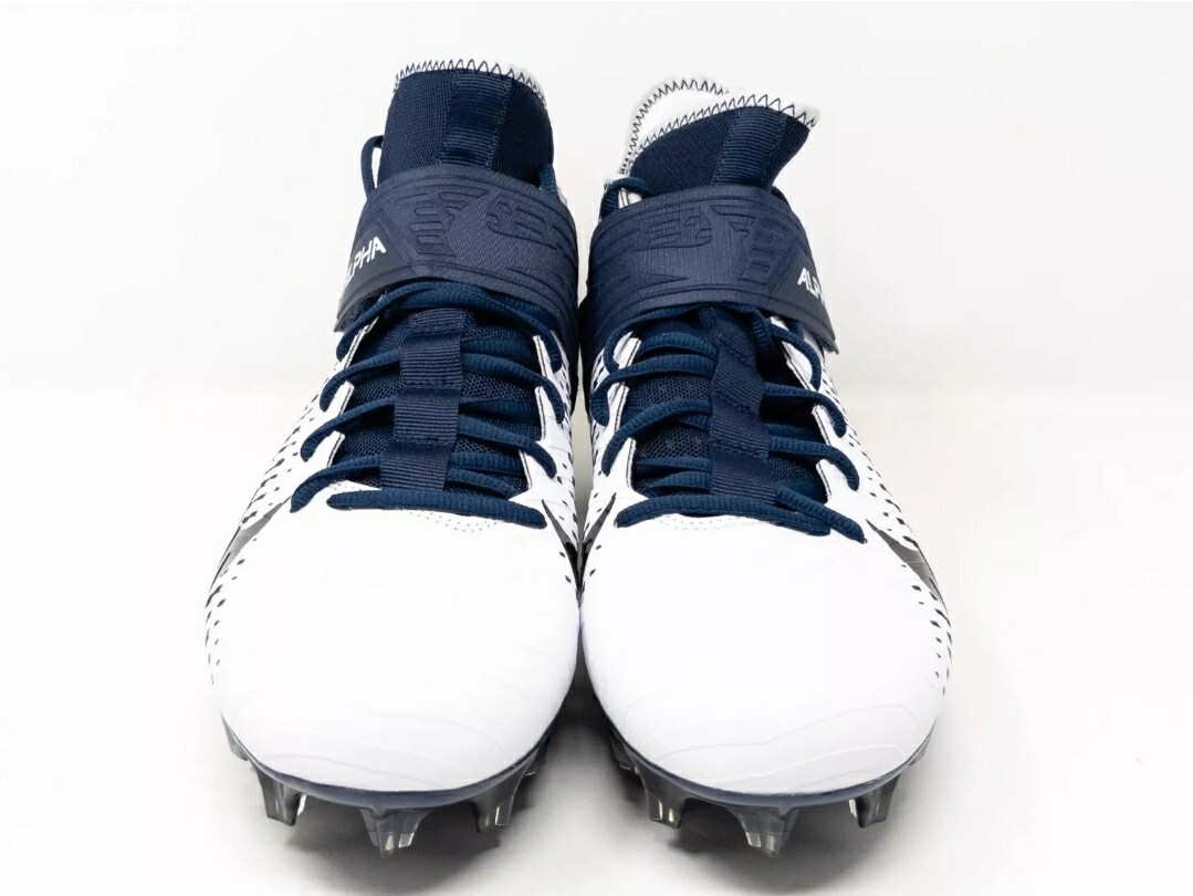 Size 14 Nike Alpha Menace Pro 2 Mid Football Cleats White  display picture 3
