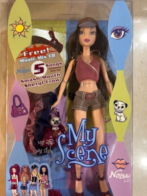Barbie My Scene Nolee Doll 2002 Mattel B4575 NIB with Music Mix CD