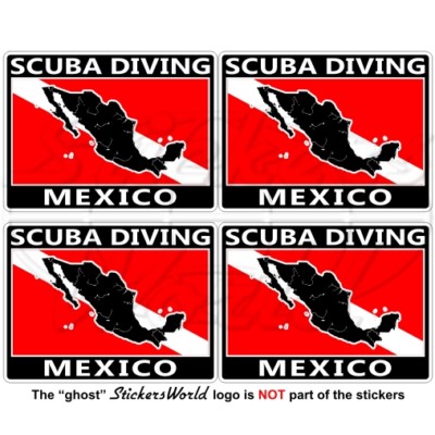 Autocollant Drapeau Du Mexique - Vinyle Auto-adhésif, Dimensions 4" X 2.28" - Par Rayd Workshop